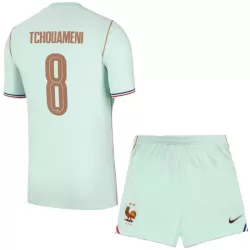 Frankrig Tchouaméni 8 Fodboldtrøje Børn Udebane VM 2026