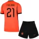 Holland Frenkie de Jong 21 Fodboldtrøje Børn Hjemmebane VM 2026