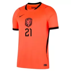 Holland Frenkie de Jong 21 Fodboldtrøje Børn Hjemmebane VM 2026