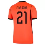 Holland Frenkie de Jong 21 Fodboldtrøje Herre Hjemmebane VM 2026