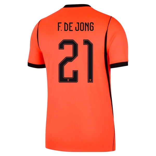 Holland Frenkie de Jong 21 Fodboldtrøje Herre Hjemmebane VM 2026