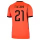 Holland Frenkie de Jong 21 Fodboldtrøje Herre Hjemmebane VM 2026