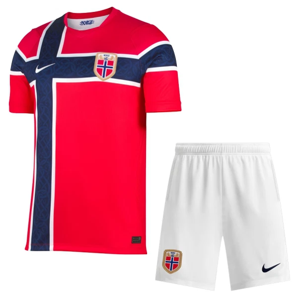 Norge Fodboldtrøje Børn Hjemmebane VM 2026 Norge Fodboldtrøje Børn Hjemmebane VM 2026