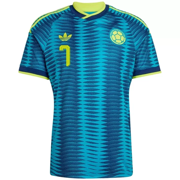 Colombia Luis Díaz 7 Fodboldtrøje Herre Udebane VM 2026