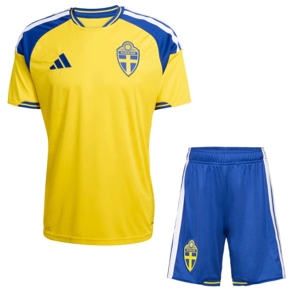 Sverige Fodboldtrøje Børn Hjemmebane VM 2026 Sverige Fodboldtrøje Børn Hjemmebane VM 2026