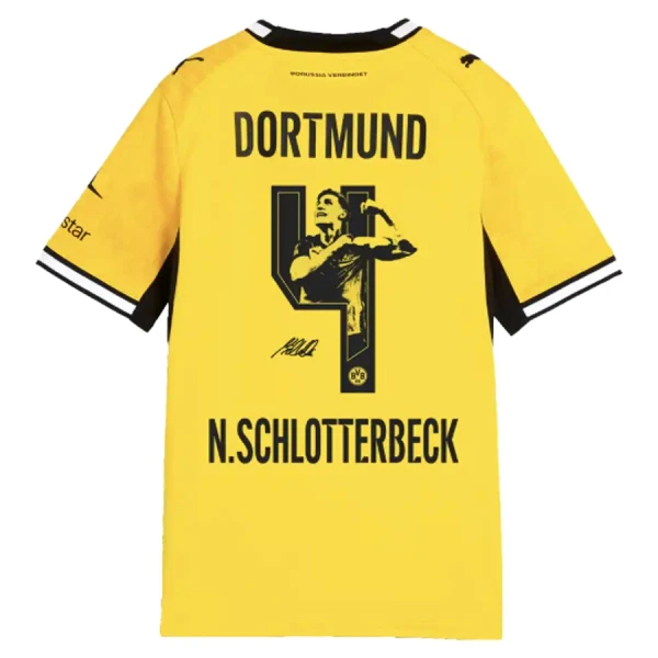 Borussia Dortmund N. Schlotterbeck 4 Fodboldtrøje Herre Hjemmebane 26/27 Speciel