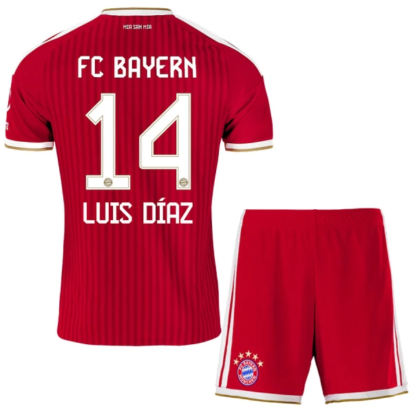 FC Bayern München Luis Díaz 14 Fodboldtrøje Børn Hjemmebane 26/27