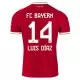 FC Bayern München Luis Díaz 14 Fodboldtrøje Børn Hjemmebane 26/27