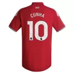 Manchester United Cunha 10 Fodboldtrøje Herre Hjemmebane 26/27