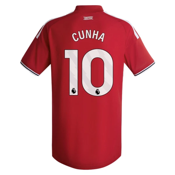 Manchester United Cunha 10 Fodboldtrøje Herre Hjemmebane 26/27