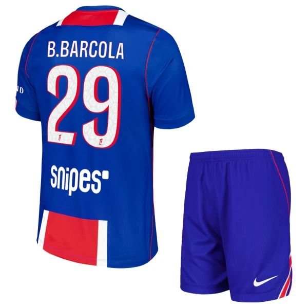 Paris Saint-Germain Bradley Barcola 29 Fodboldtrøje Børn Hjemmebane 26/27