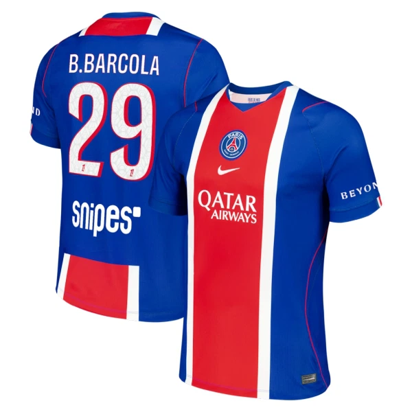 Paris Saint-Germain Bradley Barcola 29 Fodboldtrøje Herre Hjemmebane 26/27