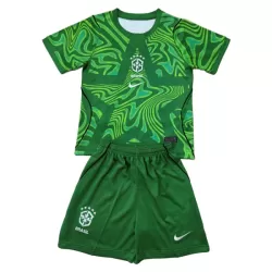 Brasilien Målmandstrøje Børn Hjemmebane VM 2026 Grøn