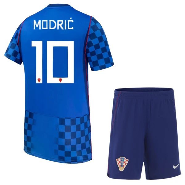 Kroatien Modrić 10 Fodboldtrøje Børn Udebane VM 2026