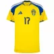 Sverige Gyokeres 17 Fodboldtrøje Herre Hjemmebane VM 2026