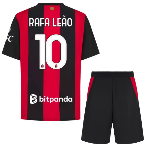 AC Milan Rafael Leao 10 Fodboldtrøje Børn Hjemmebane 26/27 AC Milan Rafael Leao 10 Fodboldtrøje Børn Hjemmebane 26/27