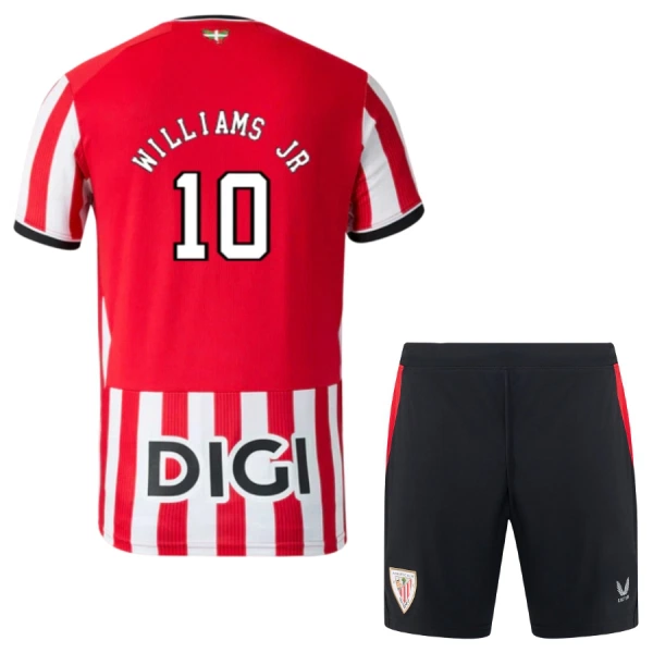 Athletic Bilbao Williams JR 10 Fodboldtrøje Børn Hjemmebane 26/27