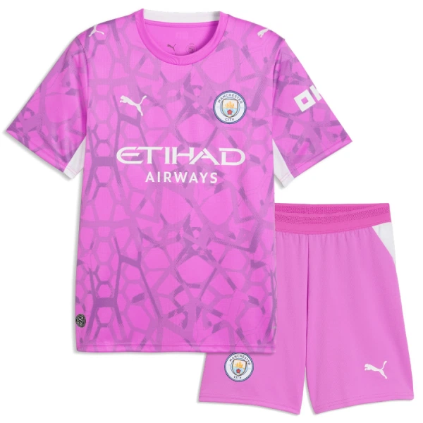 Manchester City Donnarumma 25 Målmandstrøje Børn Udebane 26/27 Pink