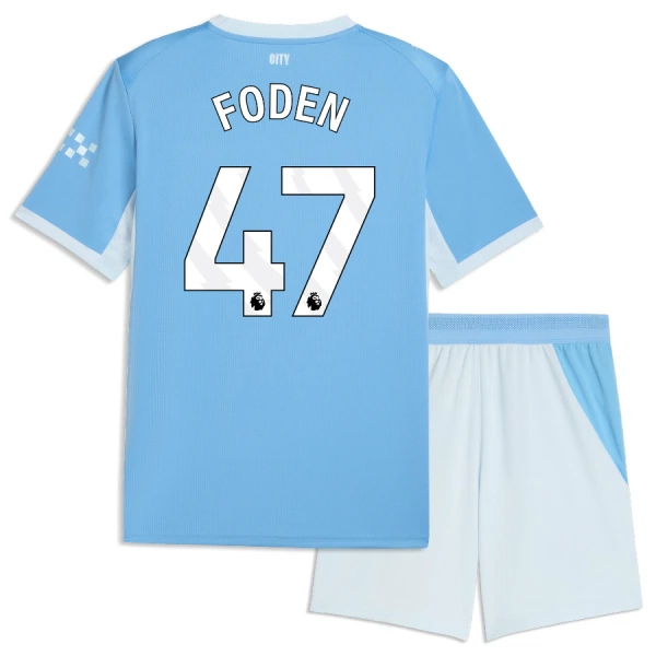 Manchester City Foden 47 Fodboldtrøje Børn Hjemmebane 26/27