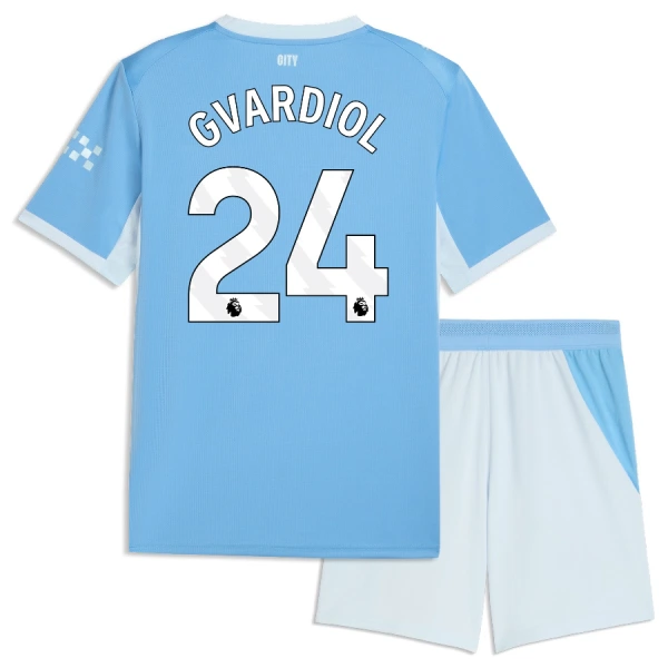 Manchester City Gvardiol 24 Fodboldtrøje Børn Hjemmebane 26/27 Manchester City Gvardiol 24 Fodboldtrøje Børn Hjemmebane 26/27
