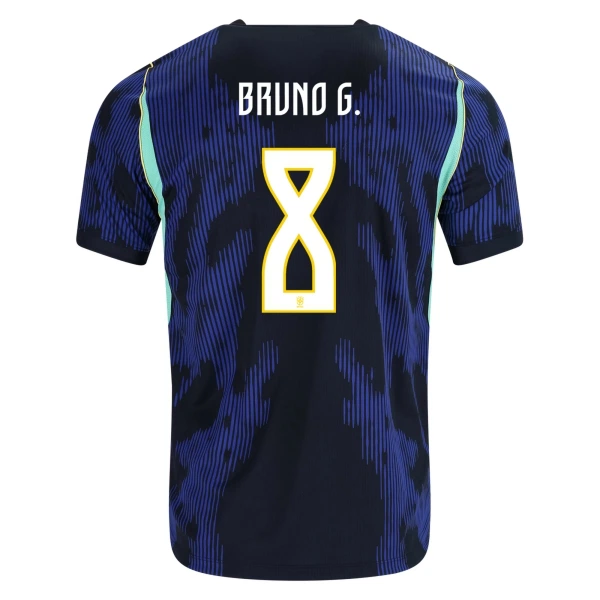Brasilien Bruno Guimaraes 8 Fodboldtrøje Herre Udebane VM 2026 Brasilien Bruno Guimaraes 8 Fodboldtrøje Herre Udebane VM 2026