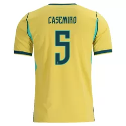 Brasilien Casemiro 5 Fodboldtrøje Herre Hjemmebane VM 2026 Brasilien Casemiro 5 Fodboldtrøje Herre Hjemmebane VM 2026
