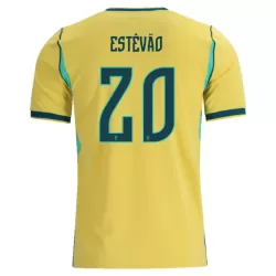 Brasilien Estevao 20 Fodboldtrøje Herre Hjemmebane VM 2026