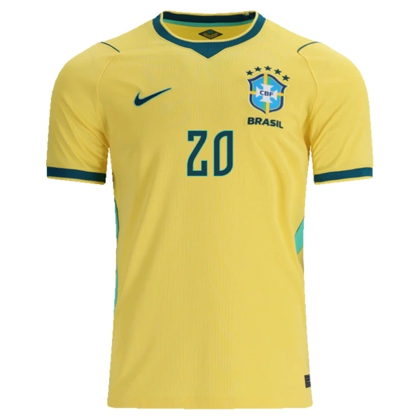 Brasilien Estevao 20 Fodboldtrøje Herre Hjemmebane VM 2026