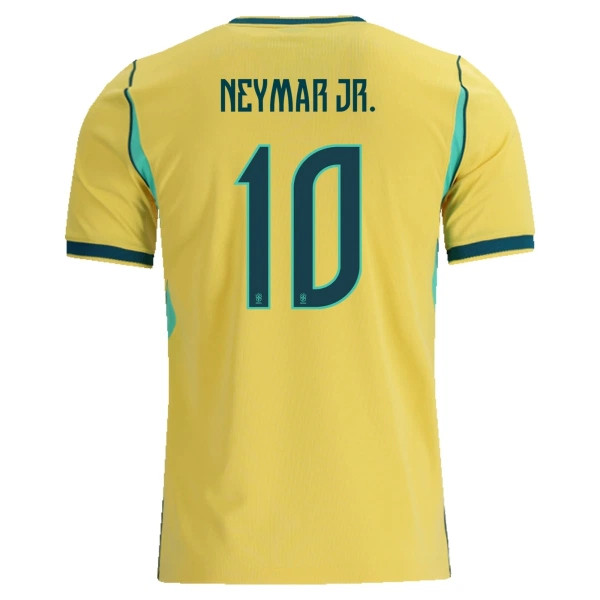 Brasilien Neymar JR 10 Fodboldtrøje Herre Hjemmebane VM 2026 Brasilien Neymar JR 10 Fodboldtrøje Herre Hjemmebane VM 2026