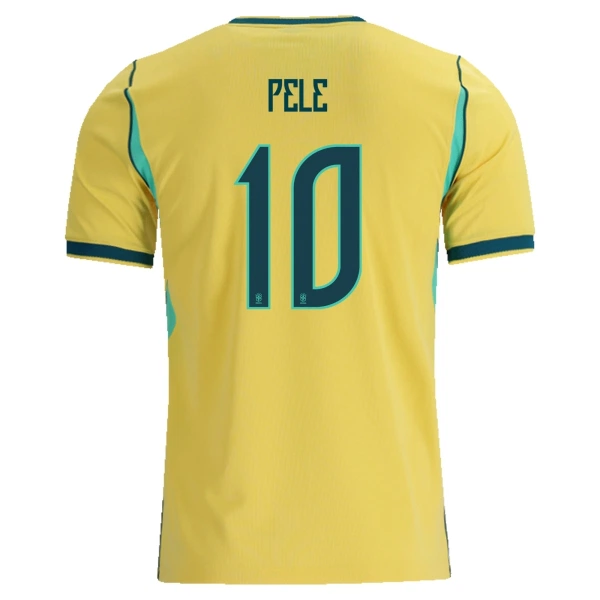 Brasilien Pele 10 Fodboldtrøje Børn Hjemmebane VM 2026