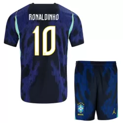 Brasilien Ronaldinho 10 Fodboldtrøje Børn Udebane VM 2026