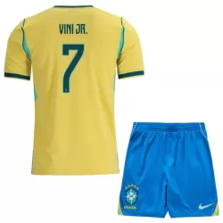 Brasilien Vini JR. 7 Fodboldtrøje Børn Hjemmebane VM 2026