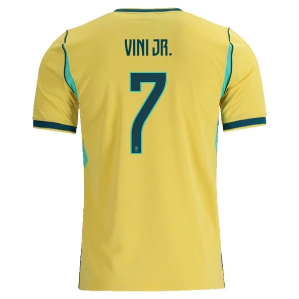 Brasilien Vini JR. 7 Fodboldtrøje Børn Hjemmebane VM 2026