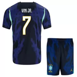 Brasilien Vini JR. 7 Fodboldtrøje Børn Udebane VM 2026