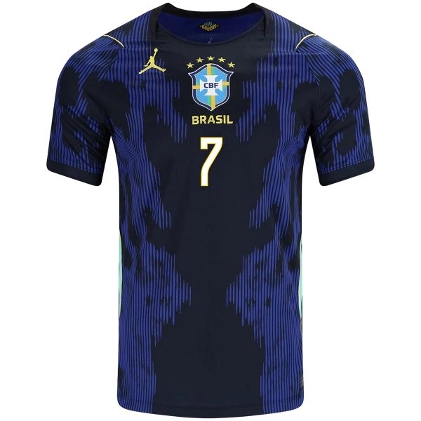 Brasilien Vini JR. 7 Fodboldtrøje Børn Udebane VM 2026