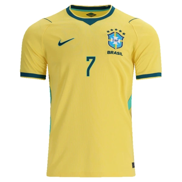 Brasilien Vini JR. 7 Fodboldtrøje Herre Hjemmebane VM 2026