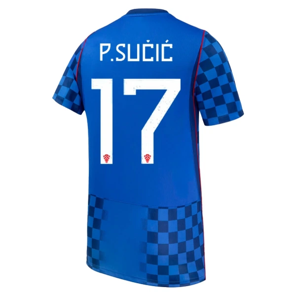 Kroatien P. Sucic 17 Fodboldtrøje Herre Udebane VM 2026 Kroatien P. Sucic 17 Fodboldtrøje Herre Udebane VM 2026