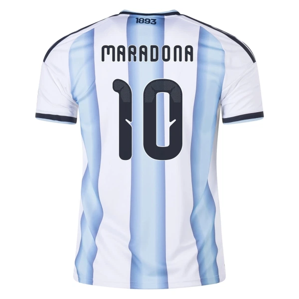 Argentina Maradona 10 Fodboldtrøje Børn Hjemmebane VM 2026