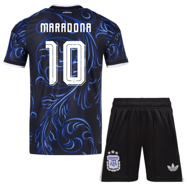 Argentina Maradona 10 Fodboldtrøje Børn Udebane VM 2026