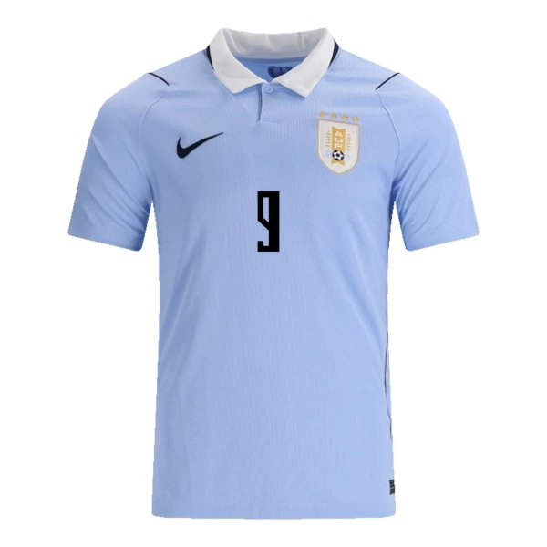 Uruguay Darwin Nunez 9 Fodboldtrøje Herre Hjemmebane VM 2026
