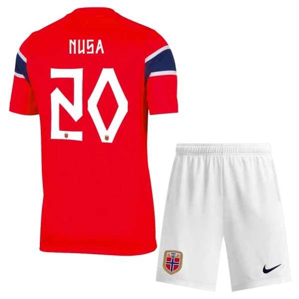 Norge Nusa 20 Fodboldtrøje Børn Hjemmebane VM 2026 Norge Nusa 20 Fodboldtrøje Børn Hjemmebane VM 2026