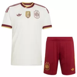 Spanien 2 Stars Fodboldtrøje Børn Udebane VM 2026