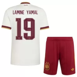 Spanien 2 Stars Lamine Yamal 19 Fodboldtrøje Børn Udebane VM 2026 Spanien 2 Stars Lamine Yamal 19 Fodboldtrøje Børn Udebane VM 2026