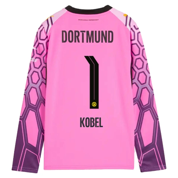 Borussia Dortmund Kobel 1 Målmandstrøje Herre Udebane 26/27 Pink Langærmet Borussia Dortmund Kobel 1 Målmandstrøje Herre Udebane 26/27 Pink Langærmet