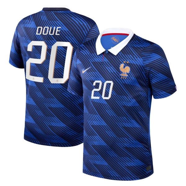 Frankrig Desire Doue 20 Fodboldtrøje Herre Hjemmebane VM 2026