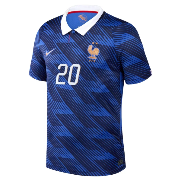 Frankrig Desire Doue 20 Fodboldtrøje Herre Hjemmebane VM 2026