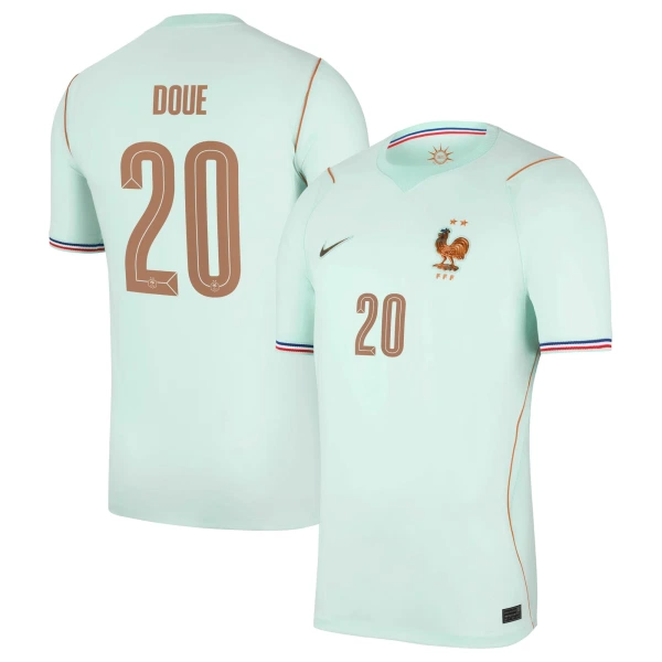 Frankrig Desire Doue 20 Fodboldtrøje Herre Udebane VM 2026 Frankrig Desire Doue 20 Fodboldtrøje Herre Udebane VM 2026