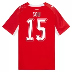 Schweiz Djibril Sow 15 Fodboldtrøje Herre Hjemmebane VM 2026 Schweiz Djibril Sow 15 Fodboldtrøje Herre Hjemmebane VM 2026