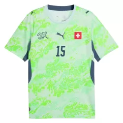 Schweiz Djibril Sow 15 Fodboldtrøje Herre Udebane VM 2026