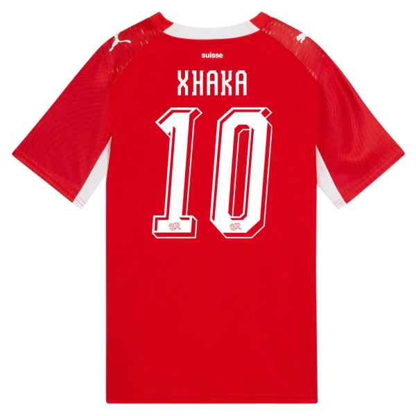 Schweiz Granit Xhaka 10 Fodboldtrøje Herre Hjemmebane VM 2026